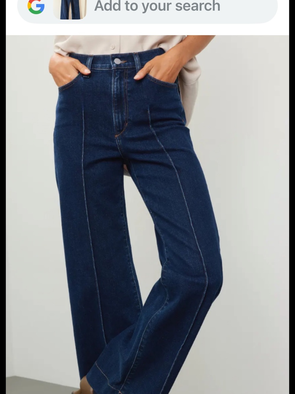 Joe’s Jeans Mia Pin tuck Women’s Wide-Leg Dark Blue Jeans